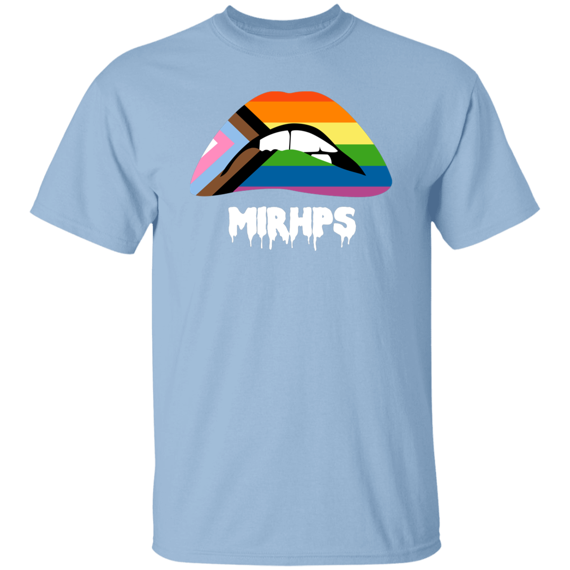 Lips Pride unisex tee white lettering MULTIPLE COLORS