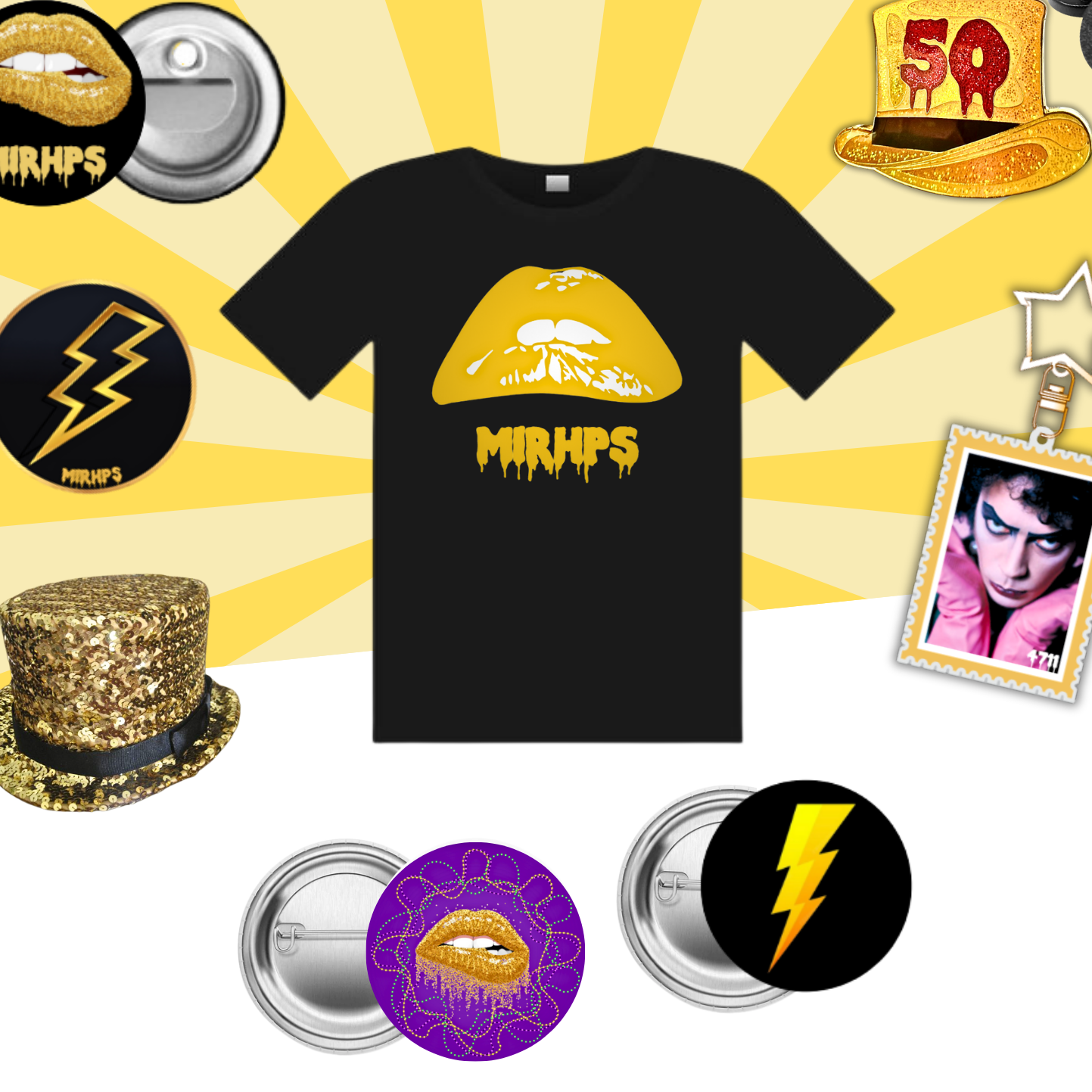 T shirt bundle gold