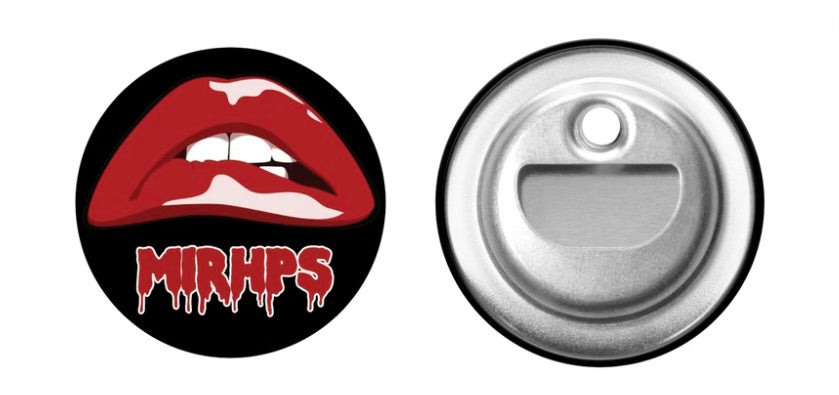 Bottle opener magnet red lips