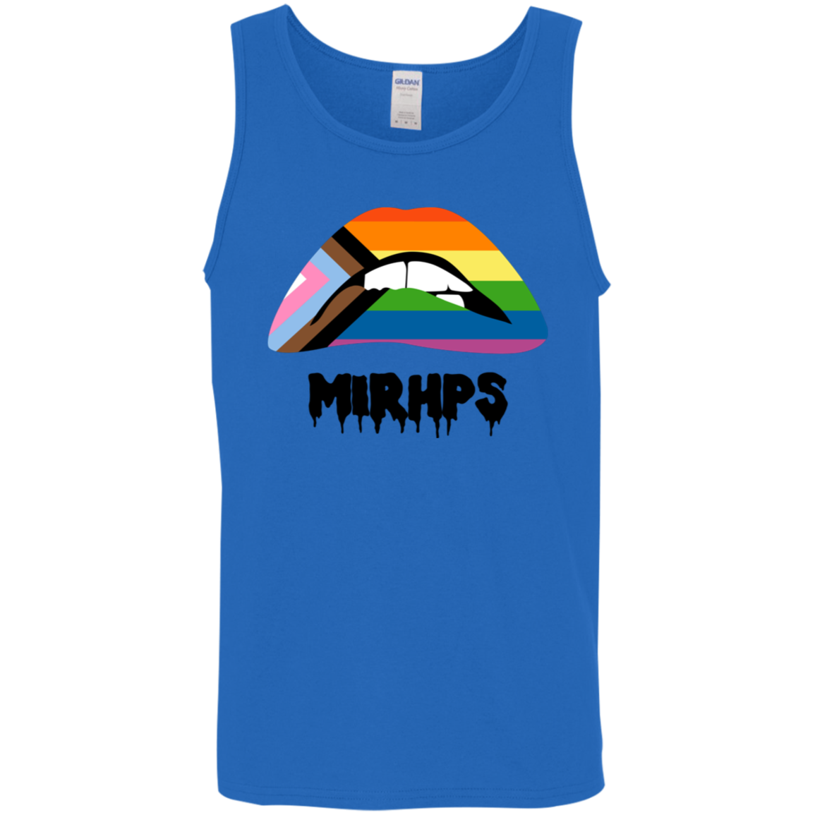 Pride Lips unisex tank black lettering MULTIPLE COLORS