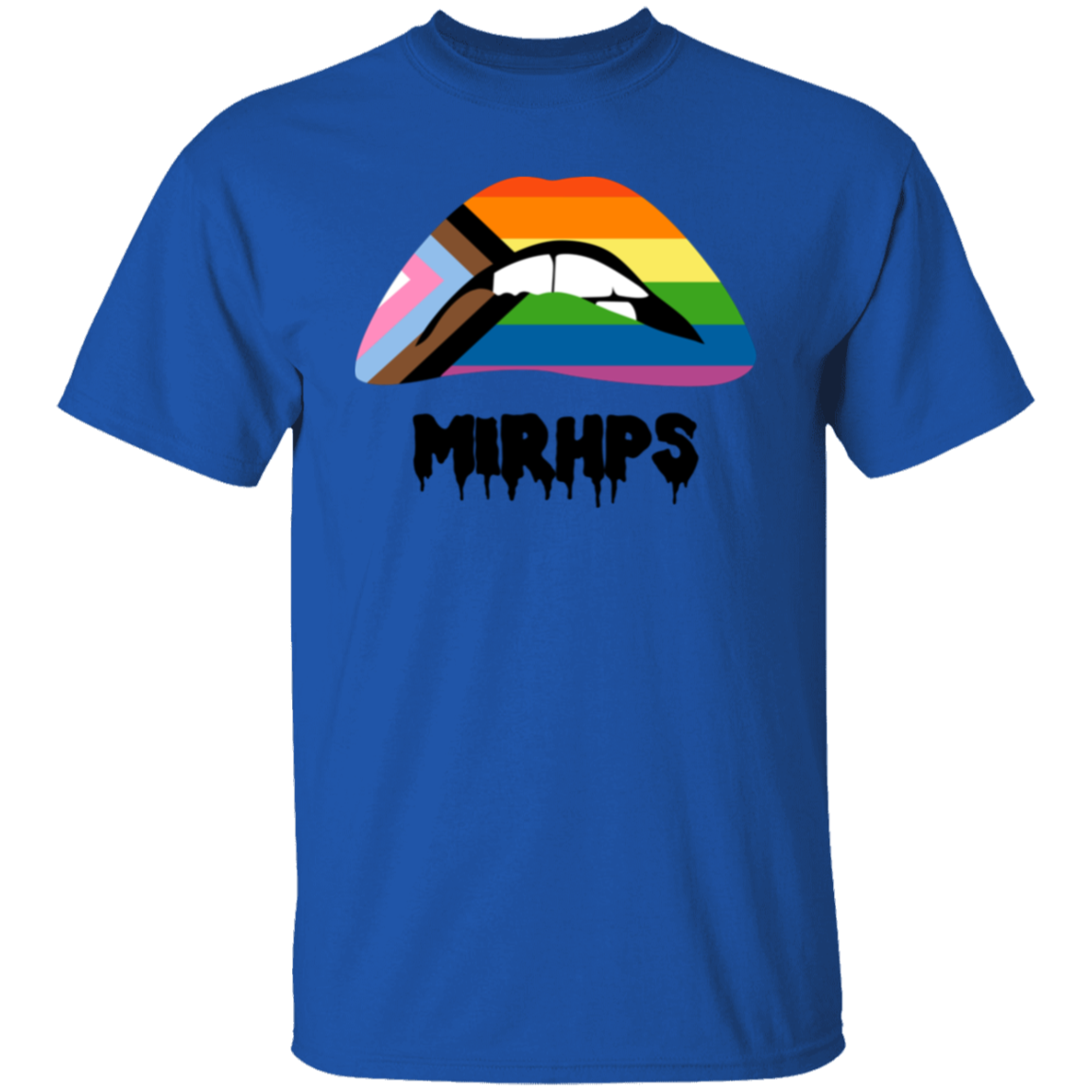 Lips Pride unisex tee black lettering MULTIPLE COLORS
