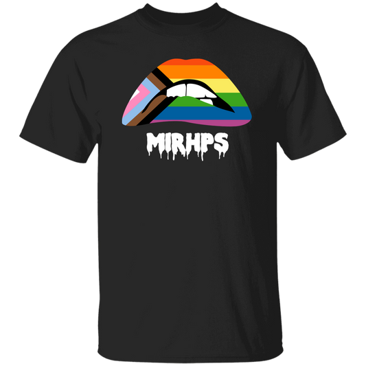 Lips Pride unisex tee white lettering MULTIPLE COLORS