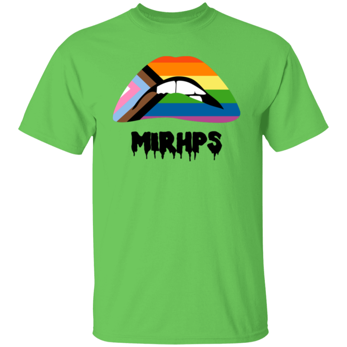 Lips Pride unisex tee black lettering MULTIPLE COLORS
