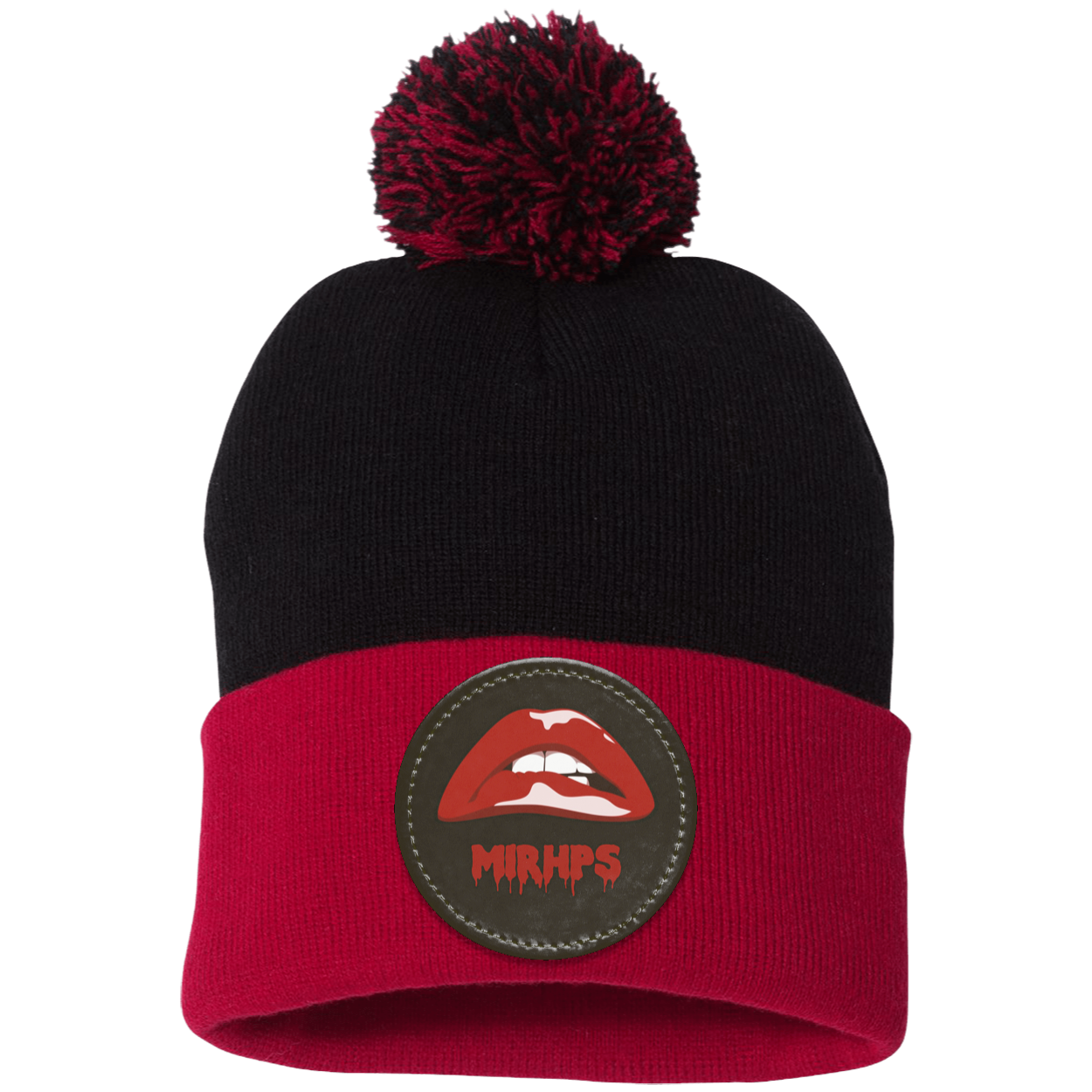 Pom Pom Knit Cap