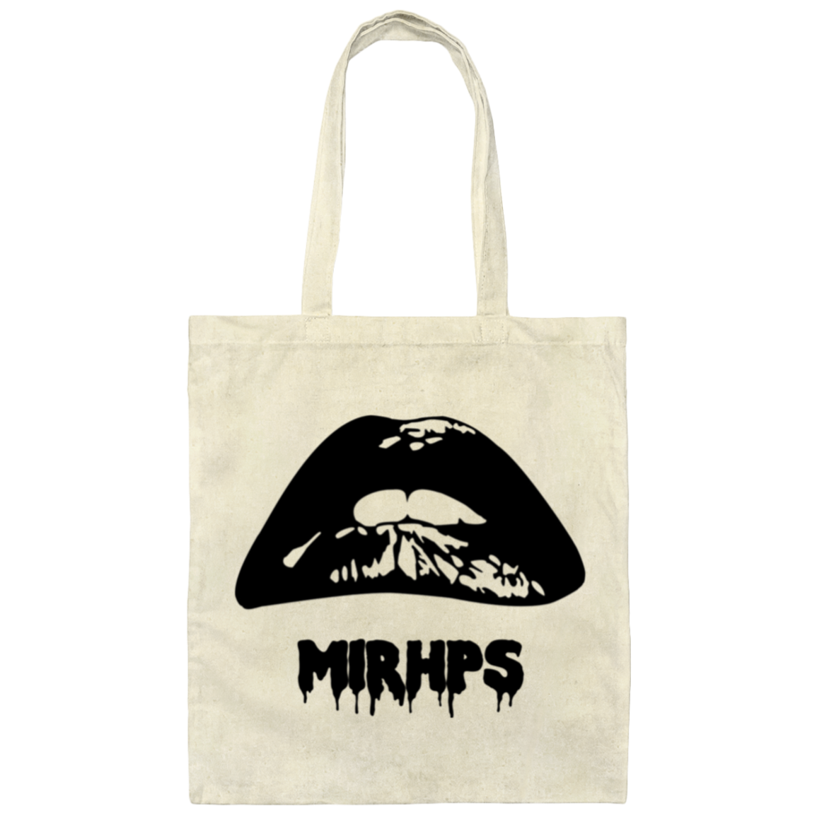 Let There Be Lips tote black-multiple colors