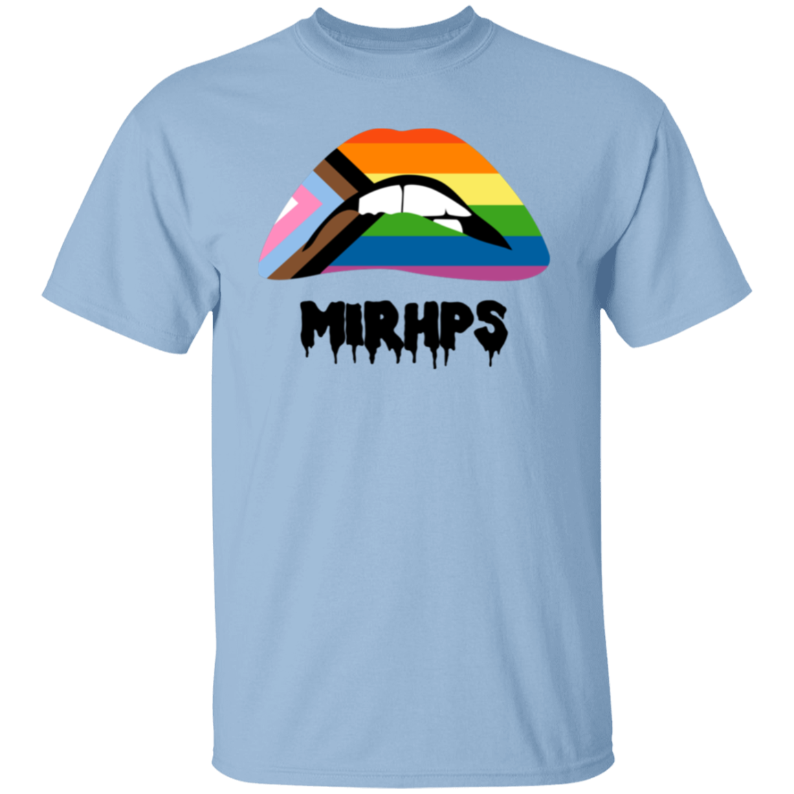 Lips Pride unisex tee black lettering MULTIPLE COLORS