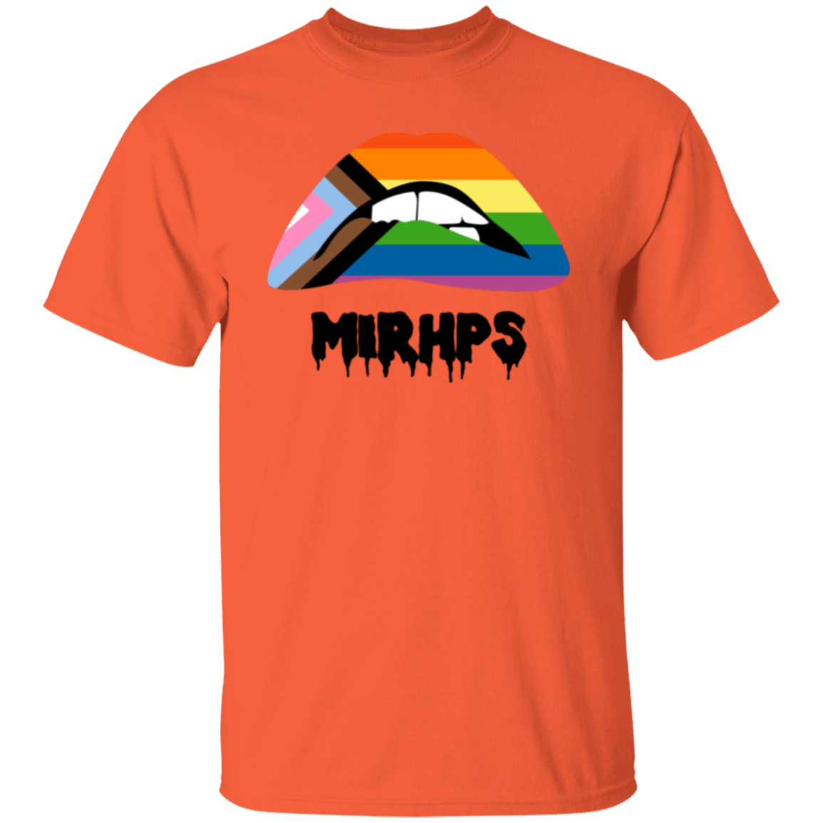Lips Pride unisex tee black lettering MULTIPLE COLORS