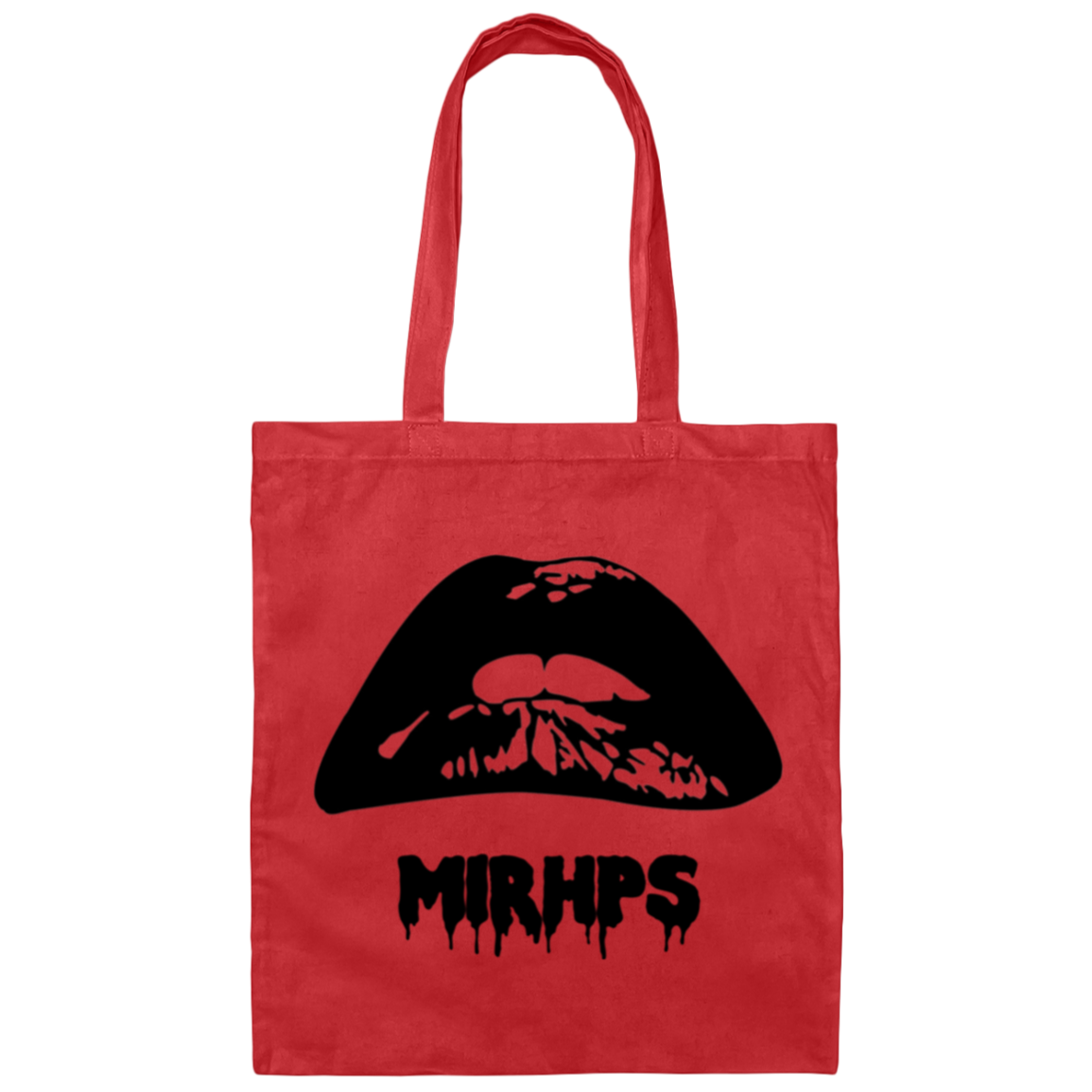 Let There Be Lips tote black-multiple colors