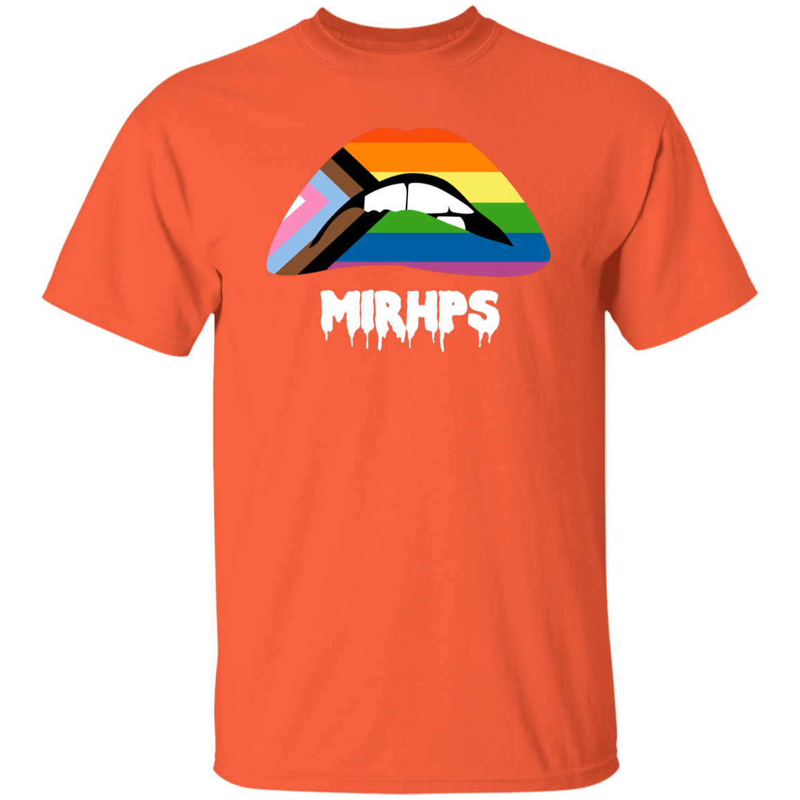 Lips Pride unisex tee white lettering MULTIPLE COLORS