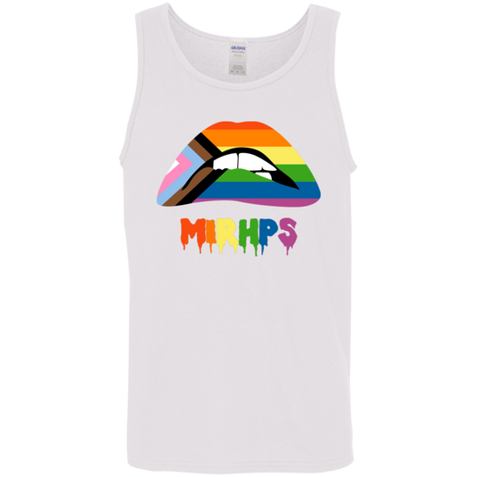 Pride Lips unisex tank rnbw lettering MULTIPLE COLORS