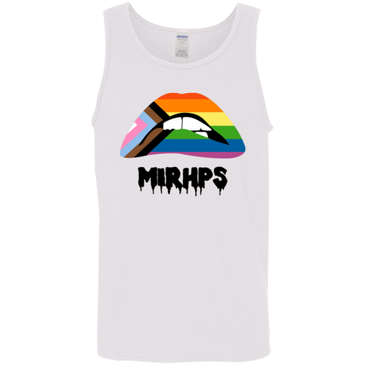 Pride Lips unisex tank black lettering MULTIPLE COLORS