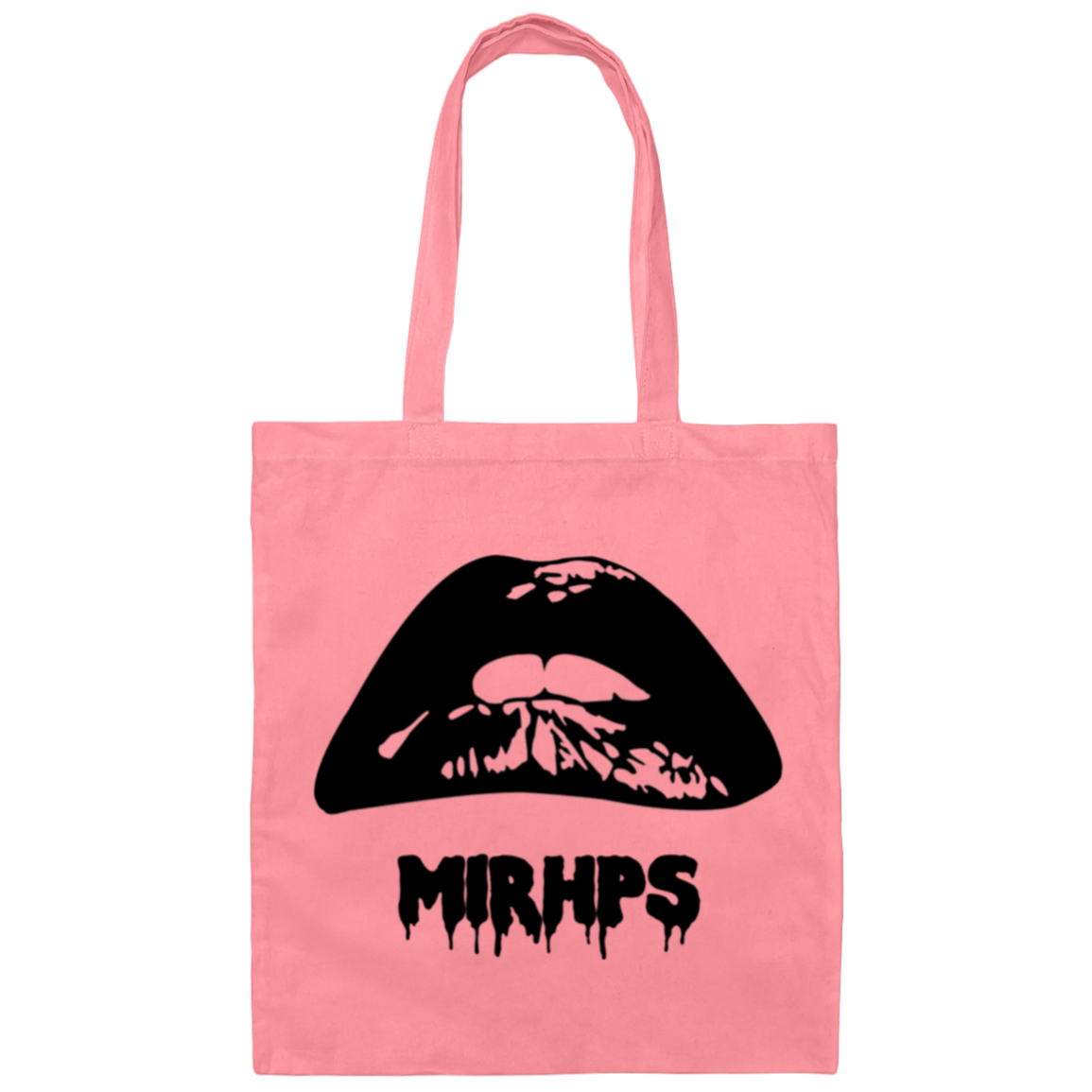 Let There Be Lips tote black-multiple colors