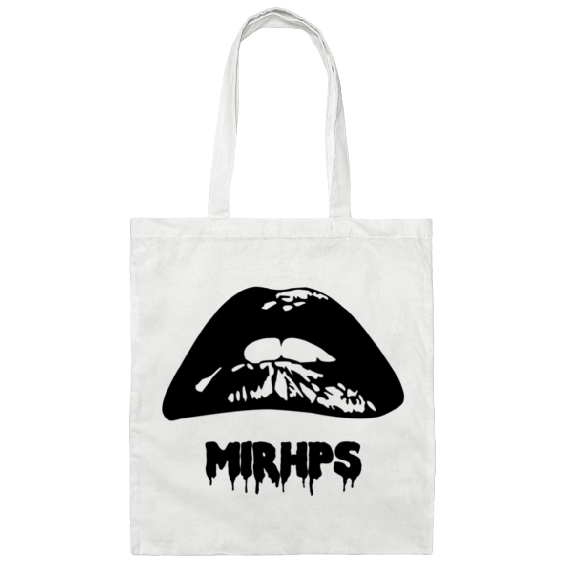 Let There Be Lips tote black-multiple colors