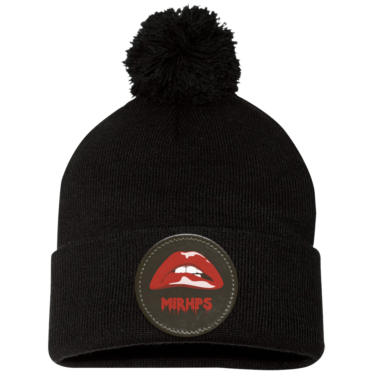Pom Pom Knit Cap