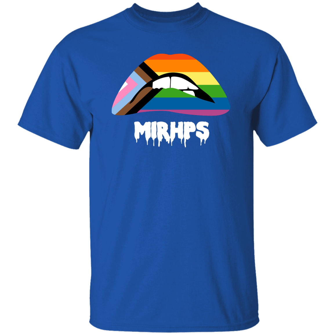 Lips Pride unisex tee white lettering MULTIPLE COLORS