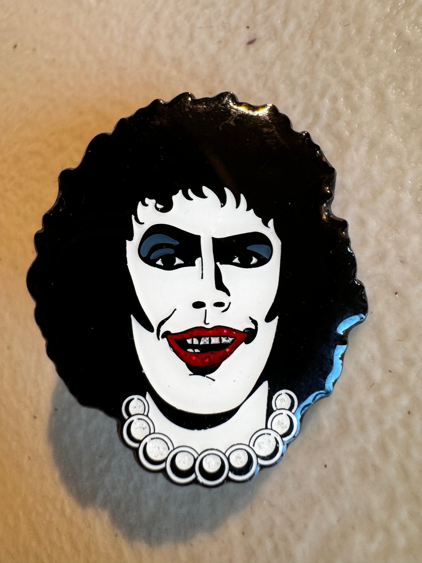 Frank enamel pin