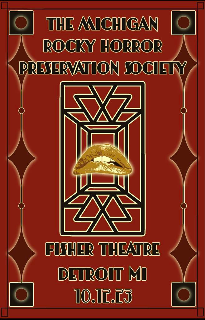 Poster Fisher Theater red