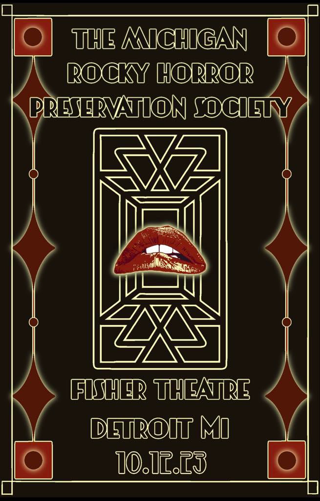 Poster Fisher Theater black