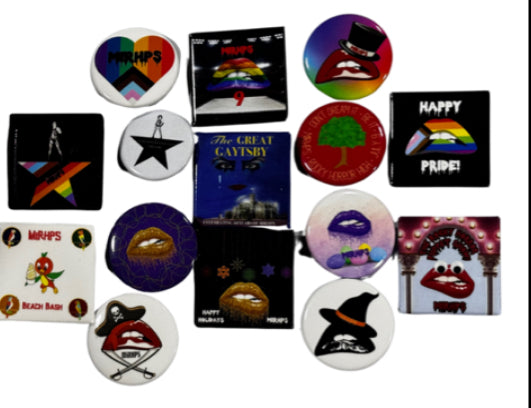 Theme night lanyard button set