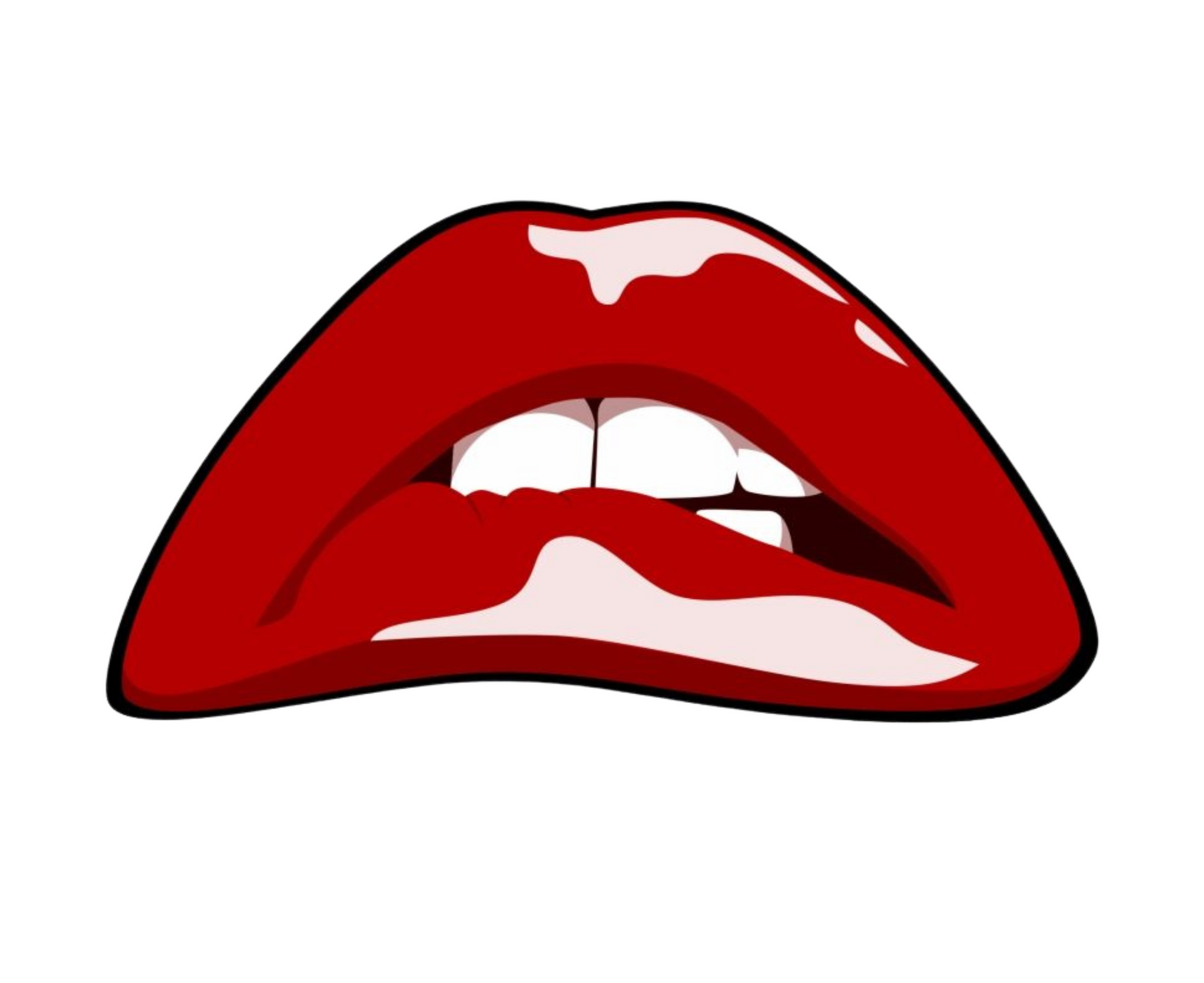 Classic Red Lips Sticker