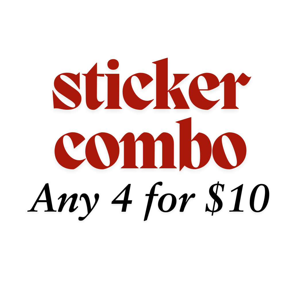 Sticker combo 4 for $10