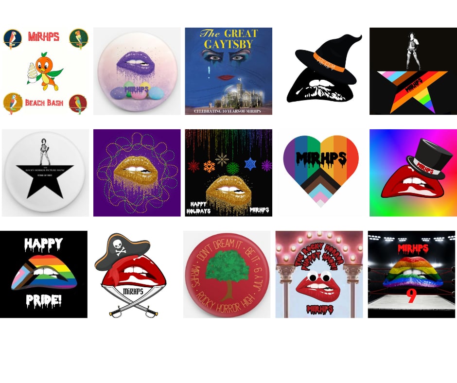 Theme night buttons (assorted)